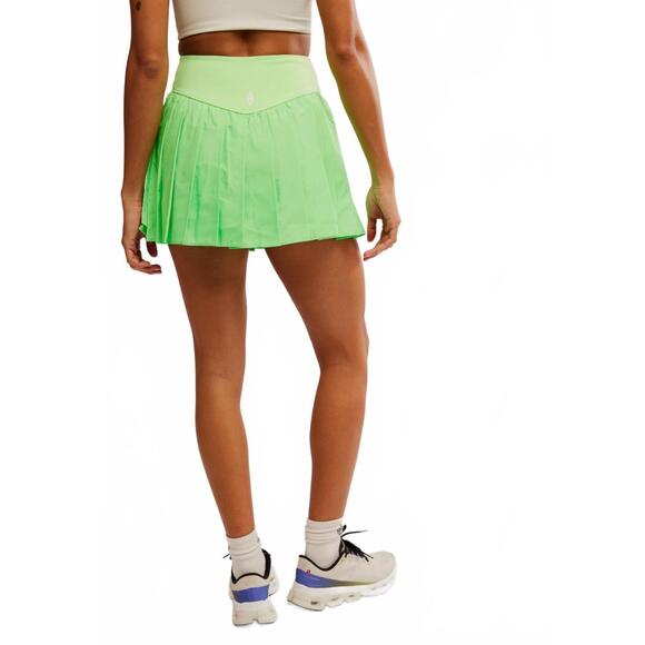 NEW FREE PEOPLE swing of things skort in lime - Picture 3 of 7